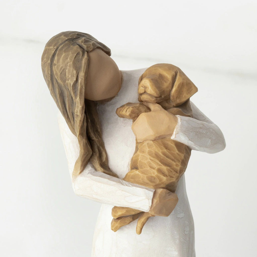 The Shabby Shed - Willow Tree Figurine - Adorable You (Golden Dog)
