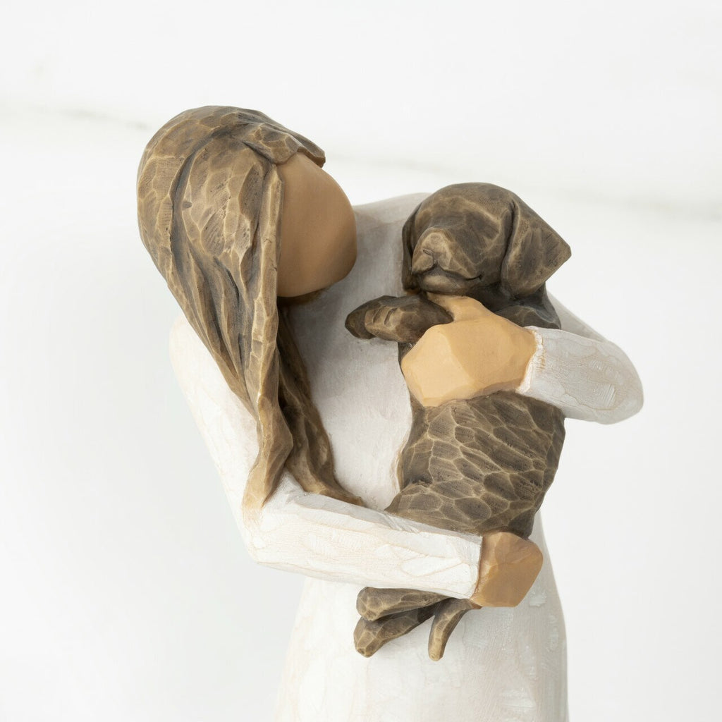 The Shabby Shed - Willow Tree Figurines - Adorable You (Dark Dog)