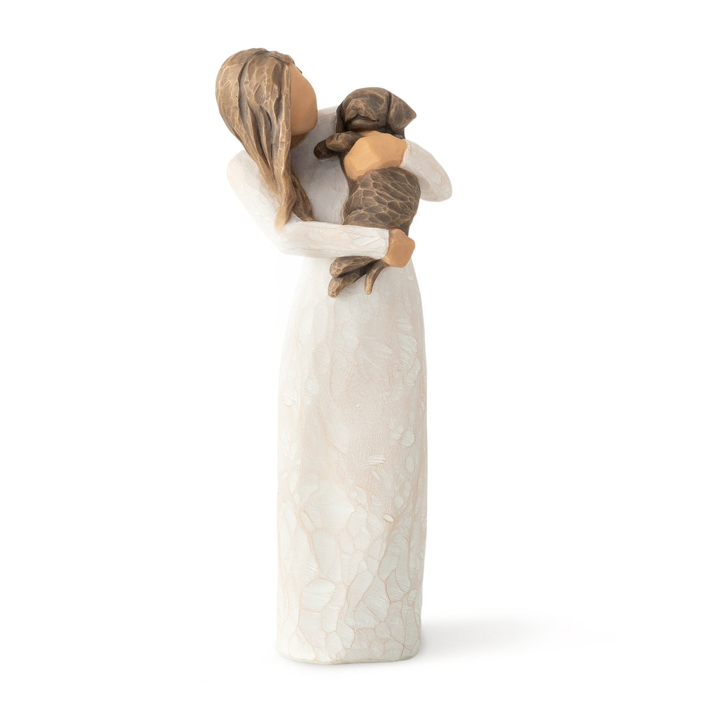 The Shabby Shed - Willow Tree Figurines - Adorable You (Dark Dog)