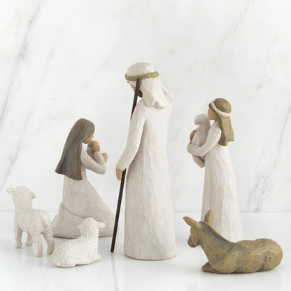 Simple Nativity Set - With Cypress Trees